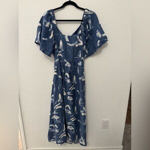 A New Day Blue and White Women's Dress
